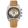 2021 relógios masculinos de luxo de alta qualidade série de seis pontos todos os mostradores funcionam relógio de quartzo masculino europeu marca de topo pulseira de couro relógio F333C