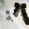 Spille Pizzo Coreano Grandi Papillon Spilla Panno Arte Colletto Pin Cravatta Abiti Ago Lungo Vestito Per Le Donne Accessori Regali