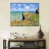 Impressionist Canvas Art Clifftop Walk at Pourville 1882 Claude Monet Painting Handmade Oil Reproduction Modern Hotel Room Decor