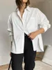 Chemisiers pour femmes Jyate 2023 printemps et automne chemise blanche femmes ample décontracté revers à manches longues élégant Chic simple boutonnage dame