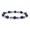 Strand Distortion Hematita Tiger Eye Bracelets Men Charm For Women Natural Energy Stone Pulseira Joias