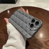 3D Diamond Plaid Phone Case Para iPhone 11 12 13 14 Pro X XR XS Max 6s 7 8 Plus Matte Fashion Soft Silicon Phone Case L230619