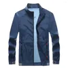 Vestes pour hommes Veste d'été Coupe-vent mince Sports de plein air Équitation Protection solaire Vêtements Casual Zipper Manteau Pilote