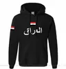 Sweat à capuche homme république d'irak irakien hommes sweat Hip Hop Streetwear survêtement Nation footballeur sportif 2023 IRQ