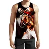 Herren-Tanktops, Spiel God Of War, 3D-gedruckt, Kratos, Top, Trend, Persönlichkeit, frisch, lässig, bequem, Unisex