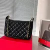 Loulou Black Crossbody Bag designer handväska axelväska kvinnor kuvert väska messenger väska mode sling väska kaviar klassisk högkvalitativ läder armhålväska 27 cm