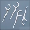 Other Household Cleaning Tools Accessories 100Pcs Dental Floss Flosser Picks Tooticks Teeth Stick Tooth Interdental Dentals Pick O Dhjgc