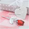 装飾的な花の花輪ロマンチックなバレンタインデーギフトMticolor Crystal Roseの好意Colorf Box Party Creative Souvenir o Dhsuk