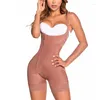 Intimo modellante da donna Chiusura laterale doppiopetto lucida con cerniera Shapewear Busto aperto traspirante Body Shaper Appiattire addome Cincher