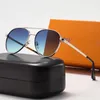 Heat Wave Classic Sunglasses Round Design Fashion Luxury Metal Designer Gold Frame Sunglasses