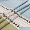 Table Cloth Home Decoration Cotton Linen Tassel Tablecloth Stripe Print Rectangar Modern Dining Er For Party Drop Delivery Garden Te Dhlep