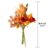 装飾花の秋の人工植物花Diyウェディングロードガイド花柄のアレンジメントレイアウトシミュレーションブーケ