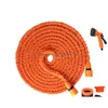 Sprayers 50/100/150Ft Garden Hose Expandable Magic Flexible Water Eu Plastic Watering Car Wash Spray Hoses Pipe Gun Vt1949 Drop Deli Dhq2M