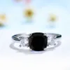 Kuololit Stock Clearance Morganite Gemstone Rings for Women 925 Sterling Silver Ring Wedding Engagement Fine Jewelry L230704