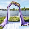 Inne świąteczne zapasy imprezy Wedding Arch Dra Fabric 1 Panel 18 stóp długość Ceremonia Tkaniny Szyfonowe