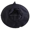 Chapeaux De Fête Halloween Chapeau De Sorcière Mascarade Décoration Adt Femmes Assistant Noir Top Caps Costume Accessoire Cap Drop Delivery Home Garden Dhxk5