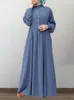 Roupas étnicas Abayas Mulher Vestidos modestos Muçulmanos Abraços Vestido Kaftan Caftan marroquino Cinto Verão Abaya Para Mulheres Loja Turquia