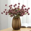 Dekorativa blommor 5st 5heads Artificial Flower Bouquet Silk Maskros Ball Fake Diy Home Wedding Decoration Valentines Day Gifts