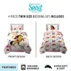 Spirit roping Free Kids Twin Bed в сумке, утешитель и простынях, желтый и розовый, Dreamworks