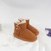 Kids Australia Mini Bailey Classic Button II Boots Children Girls Snow Boot Fur Winter Warn Warm Youth Big Kid Shoes Toddler wggs Baby Booties Ches 09gr#