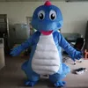 2018 Factory blue red dinosaur mascot dino costume for adult to wear224V