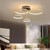 Lustres minimaliste moderne lustre éclairage LED pour la maison chambre salle à manger salon lampes luminaires cercle anneaux