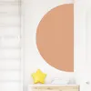 Wall Stickers Bohemian semi circular pink beige graphic wallpaper detachable vinyl wallpaper decals peeling and stickers living room interior decoration 230714