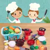 Modellazione di pasta di argilla Fai finta di giocare Accessori da cucina Kit di cibo Simulazione Giocattolo da taglio di frutta e verdura Giocattolo educativo precoce Compleanno Regalo per bambini 230714