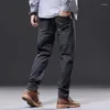 Men's Jeans Black Men Hombre Loose Straight Plus Size 48 46 42 40 Boys Elastic Big Denim Casual Simple Stretched Blue Large Trousers