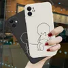 Little Fat Man Pattern Phone Case For IPhone 13 12 11 14 Pro Max Mini X XR XS MAX SE 2022 2020 8 7 Plus 6 6S Plus Cover Cute L230619