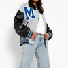 Dames Truien Herfst Winter Dames Fleece Gevoerde Jas Casual Hiphop Letters Campus Honkbal Uniform Bomber