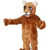 2018 petit léopard panthère chat Cougar Cub Costume de mascotte taille adulte personnage de dessin animé Mascotte Mascota tenue Suit212A