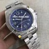 Nuevo 44 mm Steelfish A17312C9 BD91 179A Esfera azul Reloj automático para hombre Pulsera de acero inoxidable Relojes para caballeros HWBR Hola reloj 11 Co249t