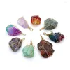 Подвесные ожерелья подвеска натуральные камни неровные аметисты розы Quartzs для женщин