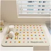 Mats Pads Super Absorbent Coffee Bar Place Mat Kitchen Counter Dish Drying Pad 30X40Cm Drop Delivery Home Garden Dining Table Deco Dhvj8