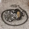 Карманные часы антикварные черные/светящие циферблаты Полово тыква мужчины женщины механические намотки
