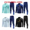 23 24 barn och vuxen träning Milik Payet Marseilles Survetement Training Suit Veste Maillot 2023 2024 Olympique Om Man Tracksuits Football Jogging Set Sports