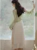 Повседневные платья 3D Flowers France Элегантные миди-платье Женские пляжные винтажные подвески женский китайский стиль.