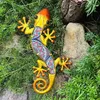 Dekoracje ogrodowe metalowe gecko jaszczurka sztuka ścienna dekoracje domowe dekoracje ogrodowe posągowe posągi rzeźby Rzeźby ozdoby Zwierzęta patio podwórko L230714