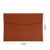 Storage Bags A4 Business File Bag Faux Leather Portfolio Large-capacity Document Envelope Holder For Home Office