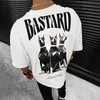 T-shirt da uomo T-shirt grafica hip-hop T-shirt oversize da uomo Streetwear Moda allentata O collo T-shirt manica corta Abbigliamento uomo Estate Casual Top L230713