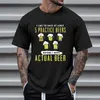 Мужские футболки T 5 8 Mens Summer Obtoberfest Fashion Casual 3D цифровая рубашка с короткими рукавами.