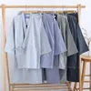 Kimono Sleepwear Uomo Donna Coppie Tradizionale giapponese Yukata Robes Pigiama Imposta Haori Ao Dai Camicia da notte Pigiama Hanfu Tang Suit226Z