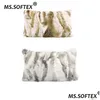 Taie d'oreiller Ms.Softex Fourrure Naturelle Casework Real Rabbit Er Doux Coussin En Peluche Décoration De La Maison T200601 Drop Delivery Textiles De Jardin B Dh1Ds