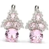 스터드 24x14mm 도착 6 7G Real Green Emerald Pink Kunzite Aquamarine CZ Woman S 925 Solid Sterling Silver Earrings 230714