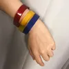 Bangle 1Pc Vrouwen Mode Europese Amerikaanse Stijl Armband Vrouwelijke Eenvoudige Persoonlijkheid Effen Kleur All-Match Azijnzuur Open