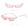 Solglasögon 2023 Ins Cat's Eye Fashion Small Frame Personlighet Sharp Angle Vintage Unikt Sun Protection Cool Glasses UV 400