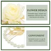 Fiori decorativi Forniture per matrimoni Prom Decor Flower Wristband Bridal Hand Corsage Silk Cloth Bracciale finto Sposo Accessorio per damigella d'onore