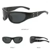 Sunglasses DYTYMJ Punk Cat Eye Woman Cycling Y2K Glasses Men Cool Street Trend Lunette De Soleil Femme