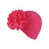 Fleur creuse mignon bébé Turban casquettes garçons musulmans filles bandeau couleur unie haut noué africain indien intérieur Hijab Bonnet